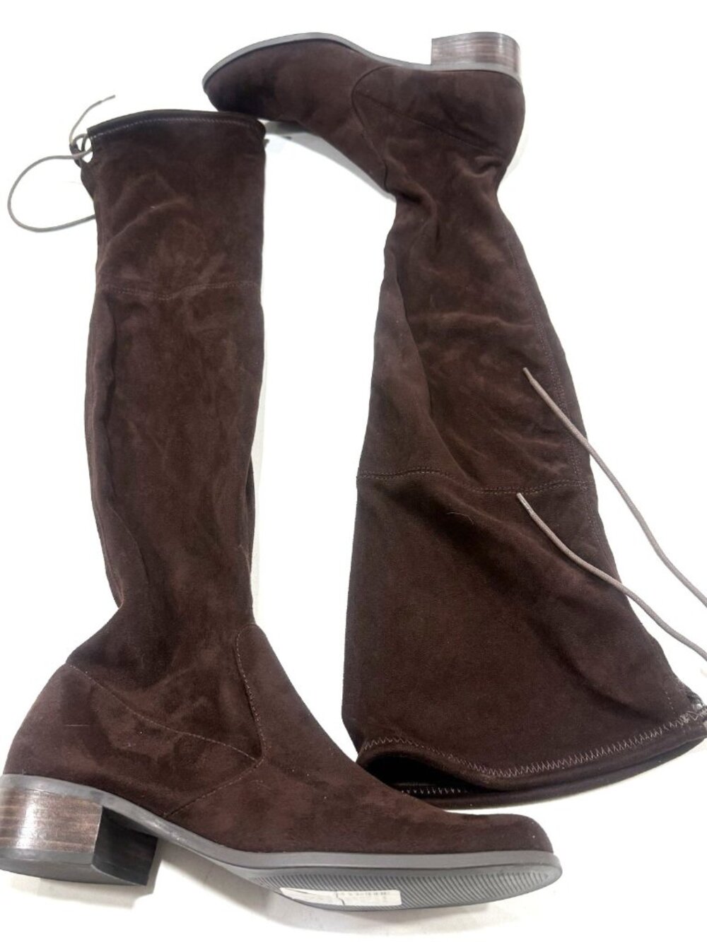 Charles David GRAVITY Brown Fabric Pull On Over The Knee Boots Women’s Size 8.5M
